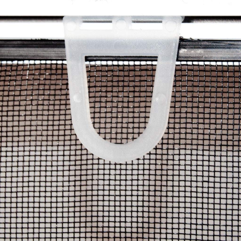 Profi Slim POLLENSCHUTZ Alu Bausatz für Fenster - Fliegengitter Insektenschutz (130 cm x 150 cm, Weiß)