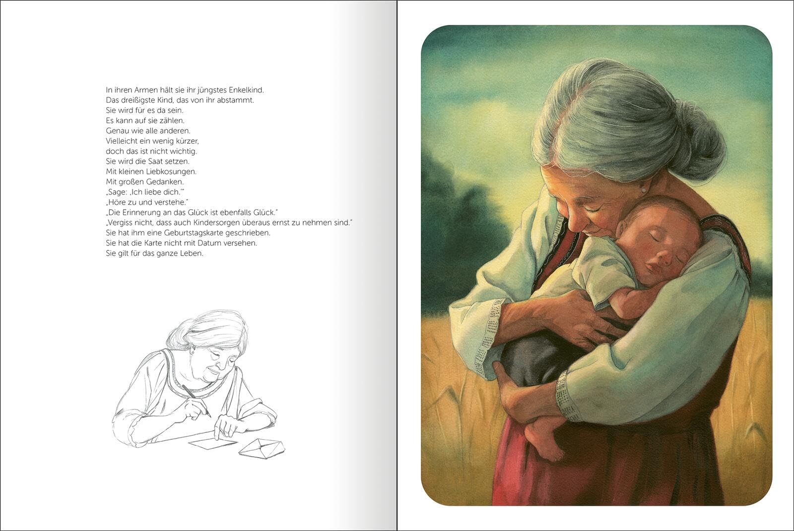 Oma und Opa: Poetisches Geschenk-Bilderbuch | Geschenk für Großeltern (Geschenkbilderbücher Quentin Gréban)