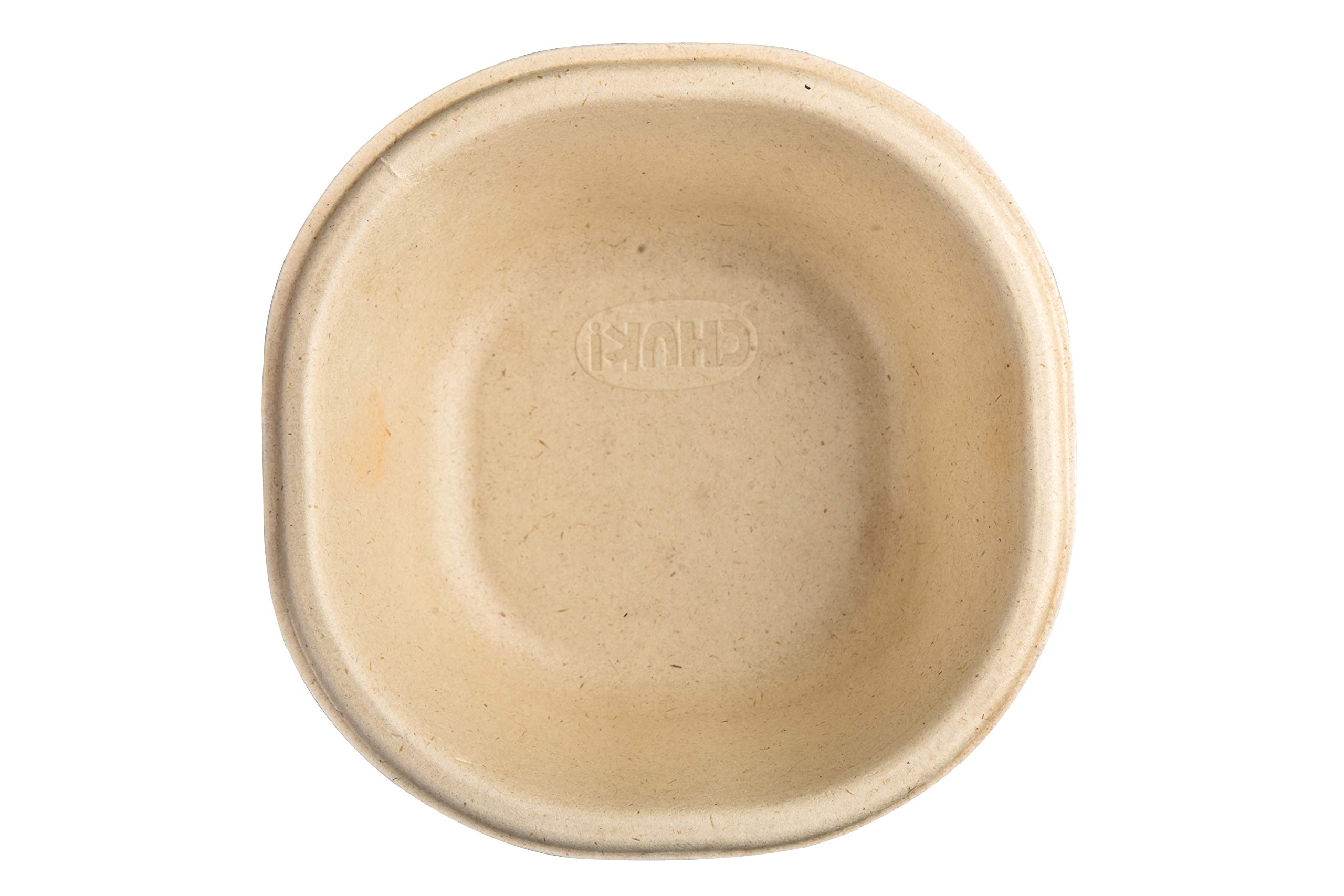 CHUK Bagasse 180 ml Bowl, Disposable Eco- Friendly| Chlorine Free| Biodegradable|Birthday,Wedding Party Supplies (Pack of 25)