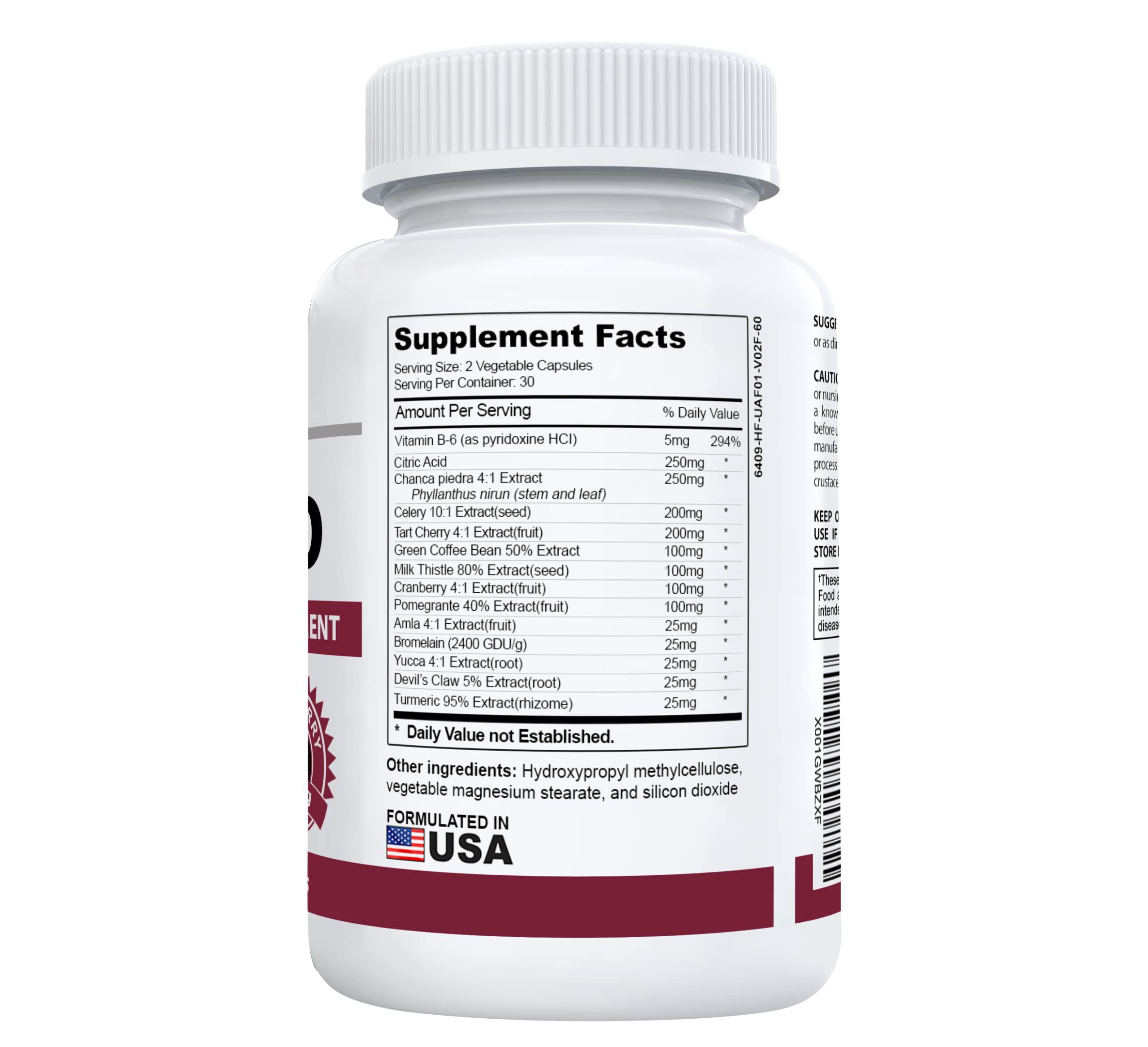 UricPro Uric Acid Cleanse Supplement Tart Cherry, Turmeric, Celery