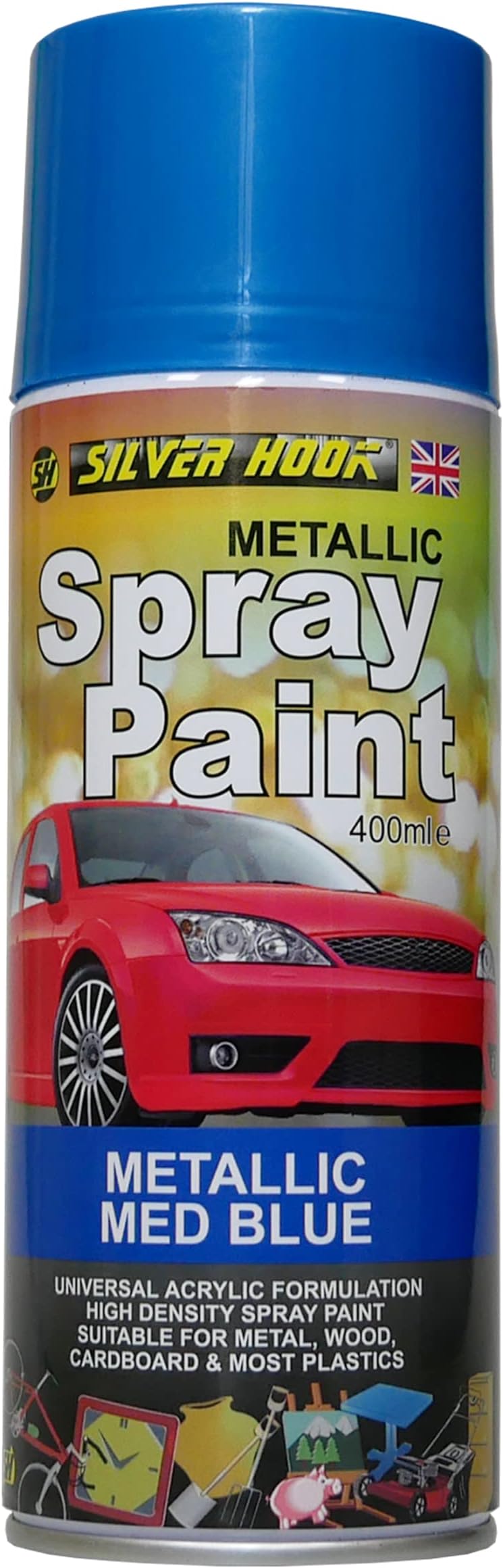 Silverhook Metallic Medium Blue Spray Paint 400 millilitre SPM04