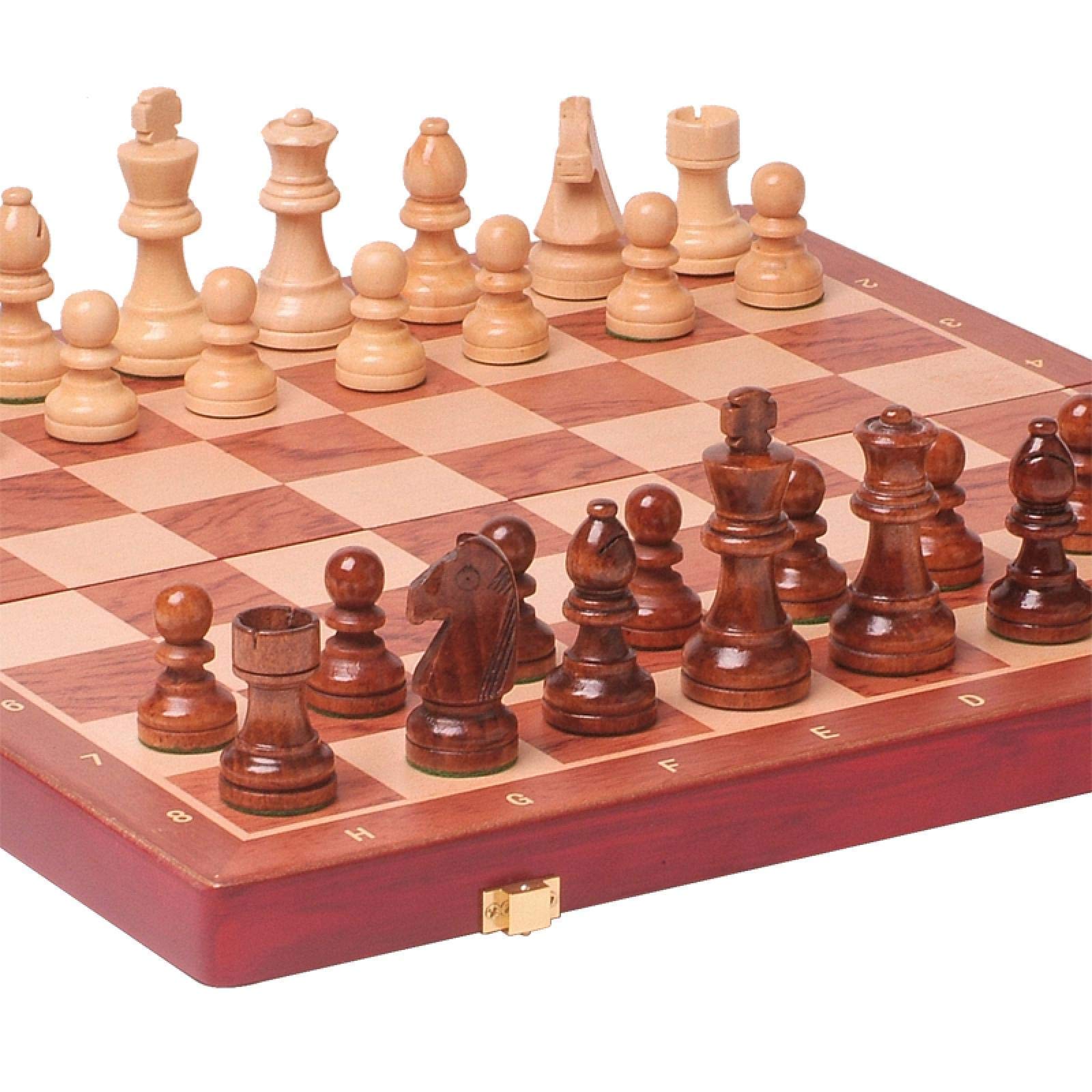 Buy Chess set, Portable chess set, Foldable chess board set, grade wood