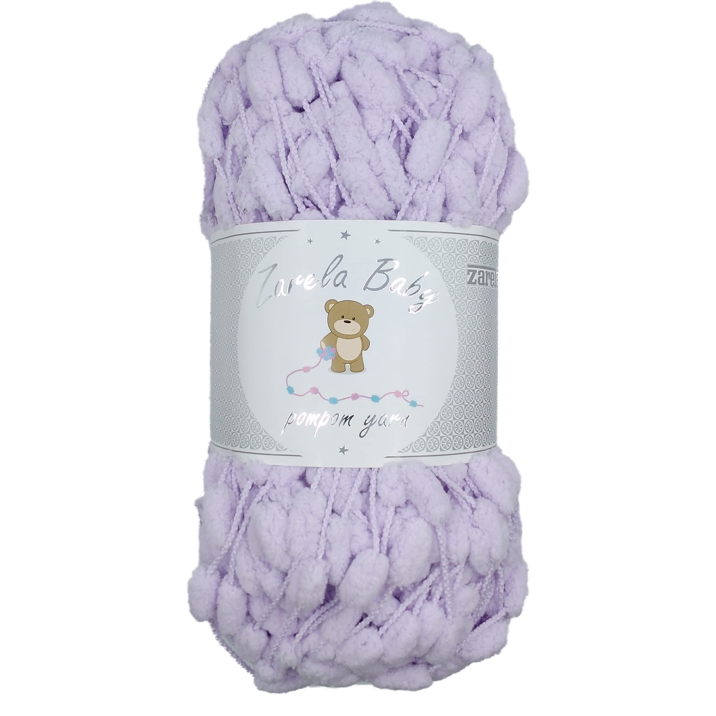 Zarela Baby Pom Pom Yarn Wool (19 Lilac) — image 1