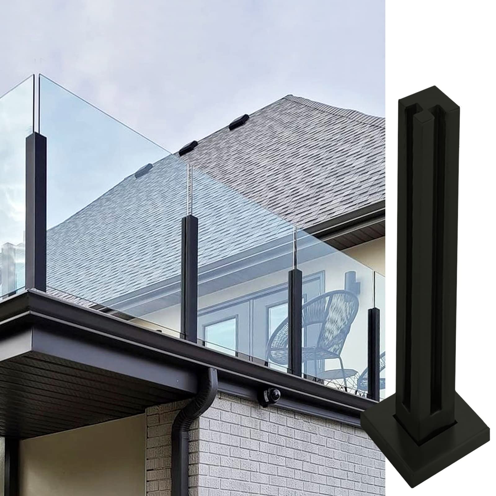Poteaux de garde-corps en acier inoxydable réglable pour angle et terrasse