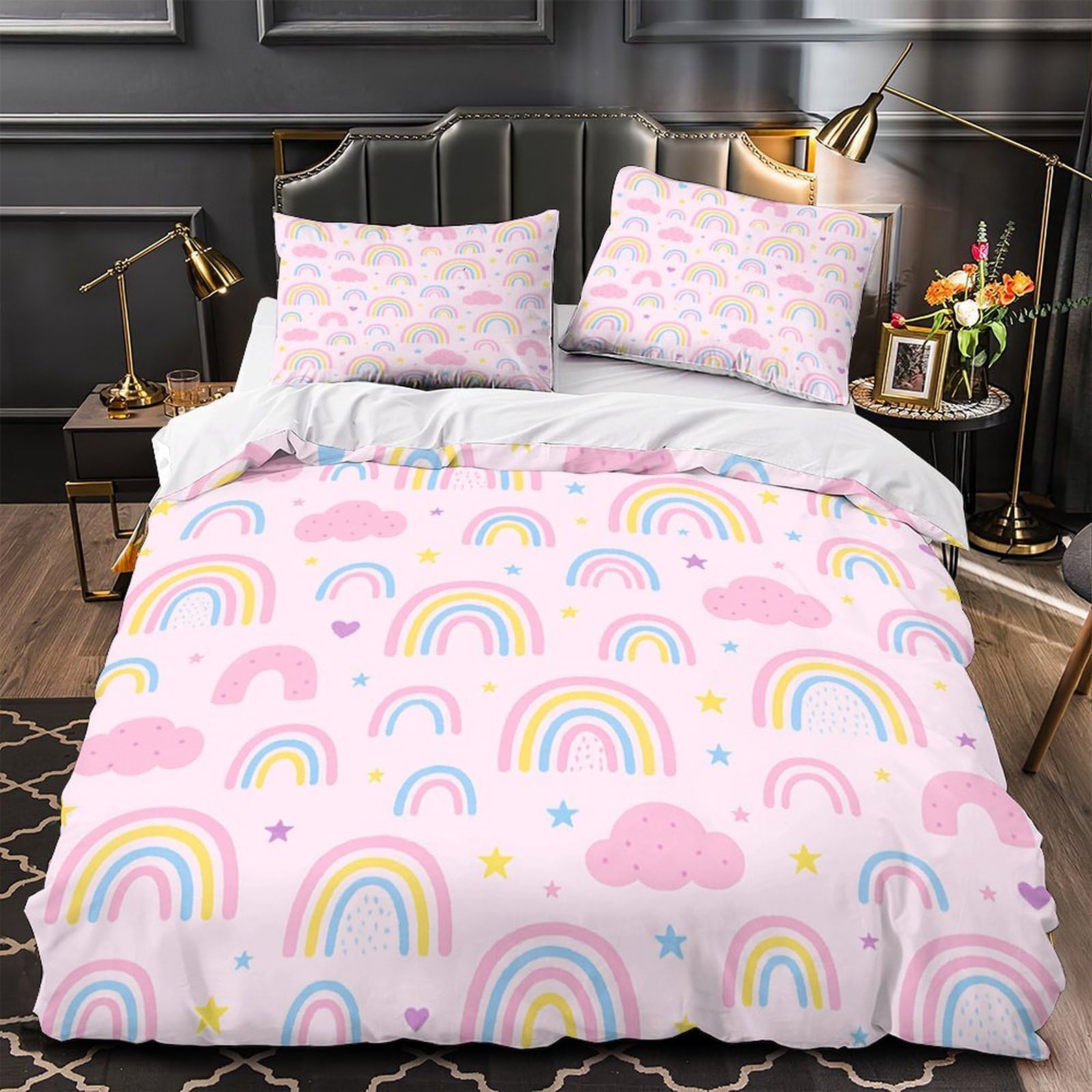 Housse de couette arc-en-ciel 3D pour créer un cocon douillet d'ado