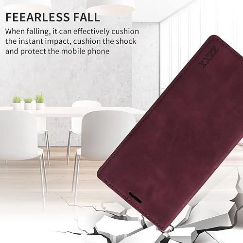 Miniatura 7 de ZZXX Funda tipo cartera para Samsung Galaxy A53 5G con bloqueo RFID, ranura para tarjetas, función atril, magnética, de piel suave, plegable, para