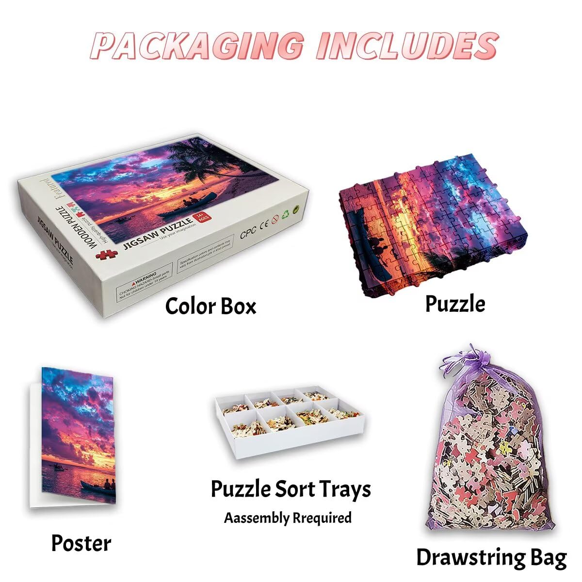 Puzzle dla dorosłych 2000 puzzli plażowych, 2000 sztuk, dla dorosłych, drewniane puzzle do dekoracji wnętrz, niemożliwe gry logiczne, wyjątkowe prezenty dla kobiet, prezenty dla mężczyzn, wymagający