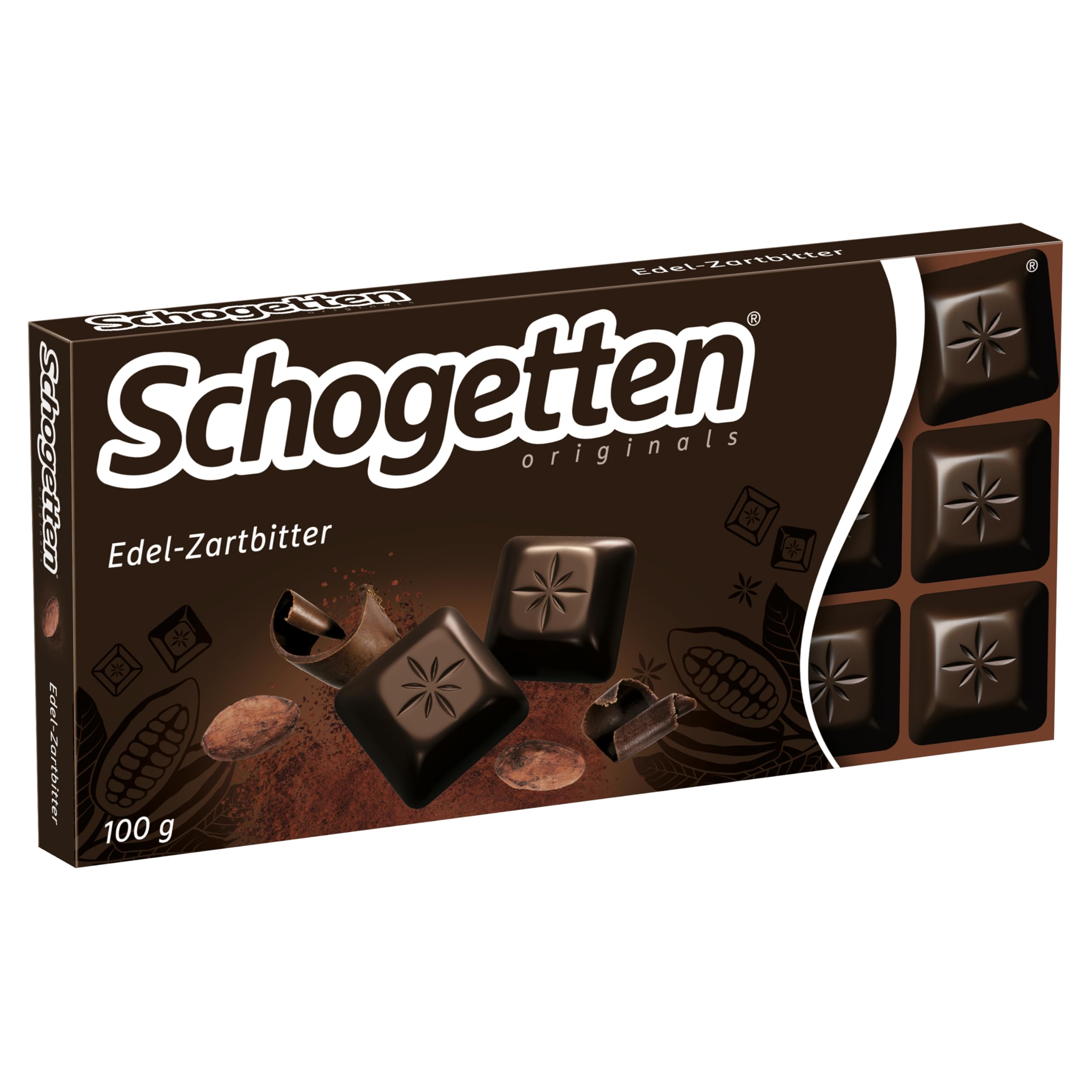 Schogetten Zartbitterschokolade (50% Kakao), 100 g