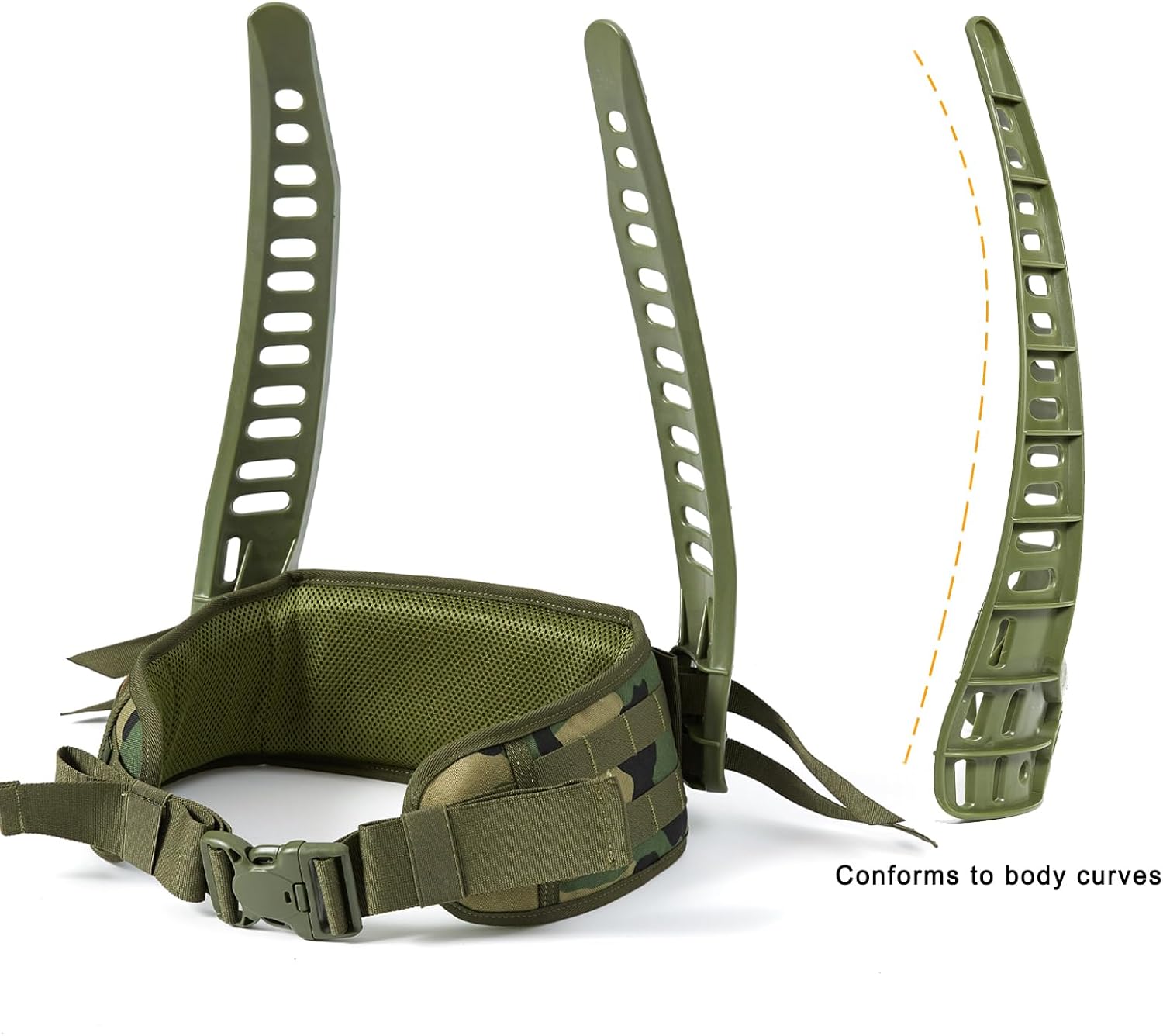 Akmax MOLLE II Medium Rucksack Military Tactical Backpack with Detachable Side Pouches & Upgraded Frame for Enhanced Comfort