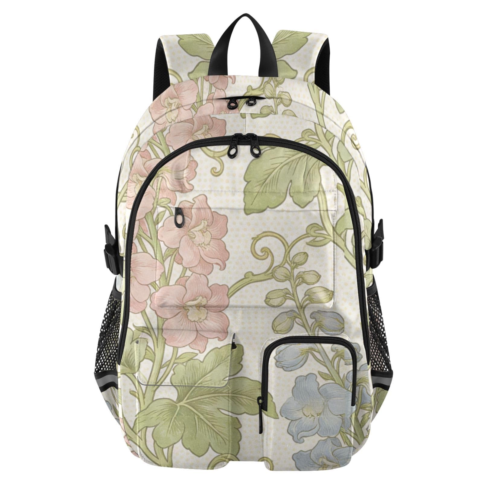 Mochilas de viaje con estampado floral William Morris para niños 8