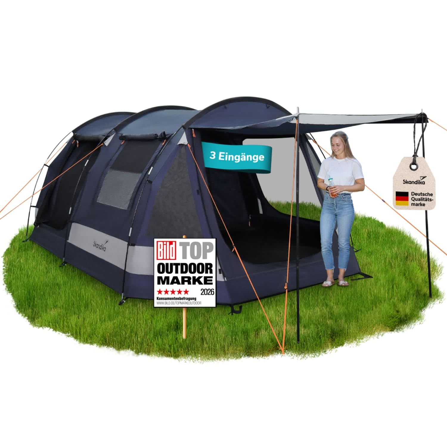 Skandika Tunnelzelt Kambo 6 Sleeper Protect