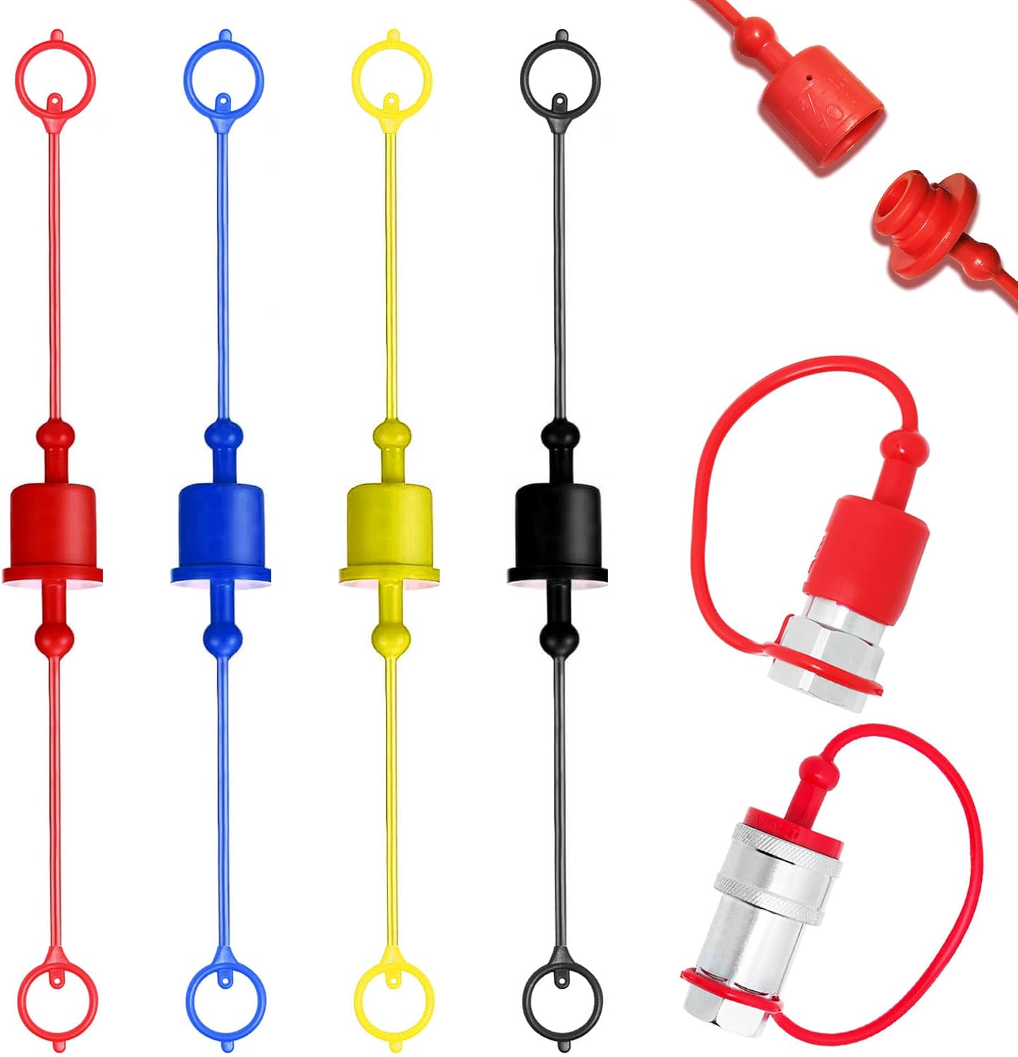 Set 8 Piezas Tapones Antipolvo Hidráulicos 1/2 Pulg miniatura 1