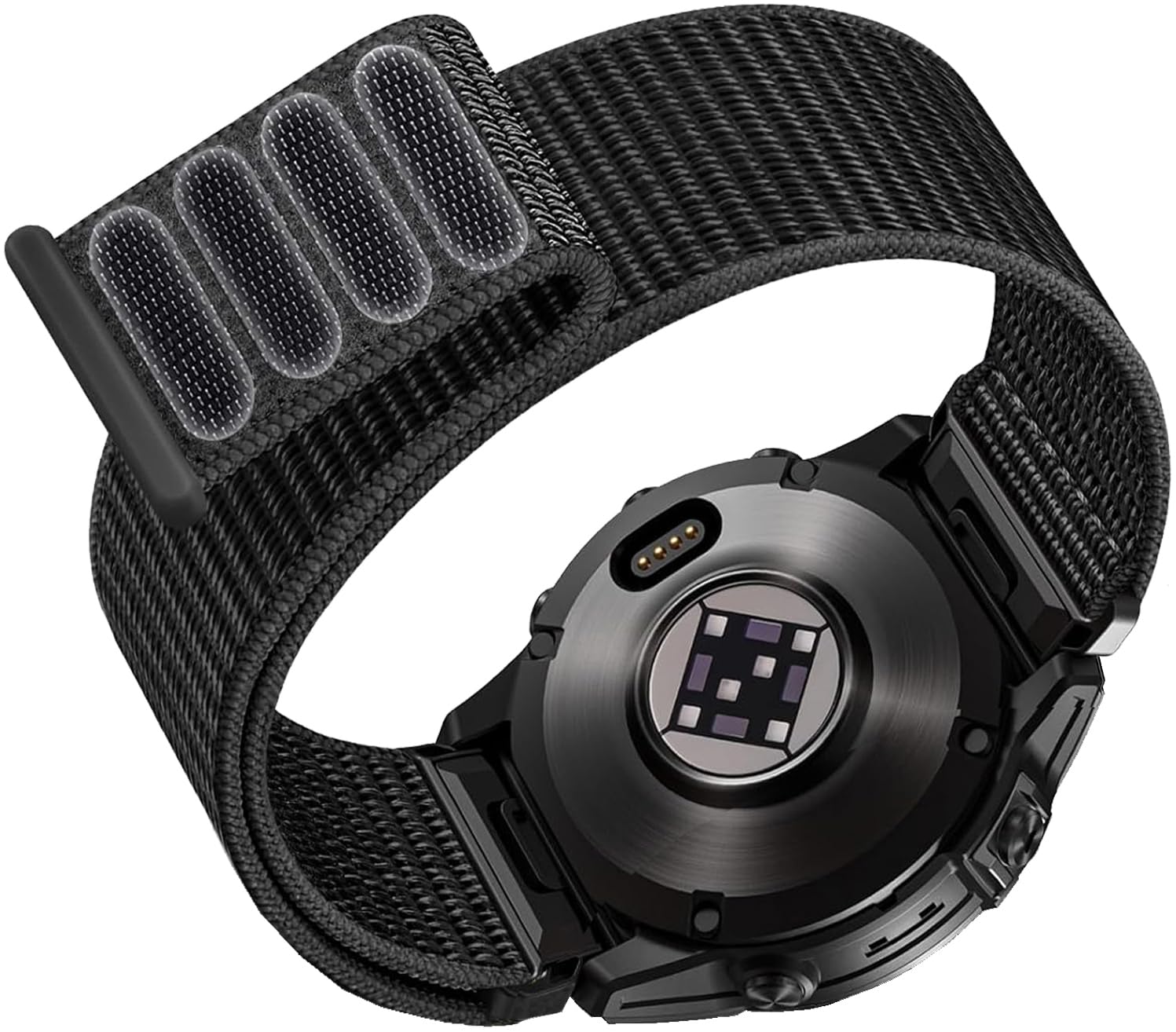 Zitel® Band Compatible with Garmin Smartwatch for Fenix 8 51mm, Fenix 7X, Fenix 6X/6X Pro, Fenix 5X/5X Plus, Fenix 3/3 HR, Descent MK1, Enduro, Nylon 26mm Sport Strap-image-3