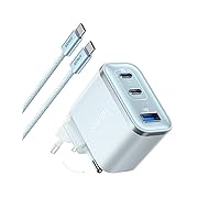 Anker Caricatore USB C 70W, Adattatore di Alimentazione ad Alte Prestazioni con Rapido a 3 Porte