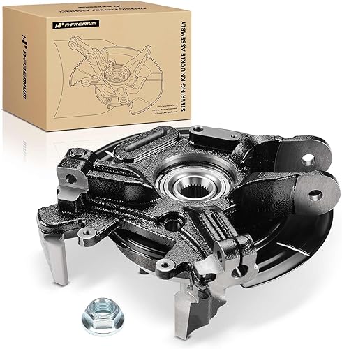 A-Premium Conjunto de cubo de cojinete de rueda y nudillo de dirección trasero izquierdo compatible con Ford Explorer 2002-2005, Explorer Sport