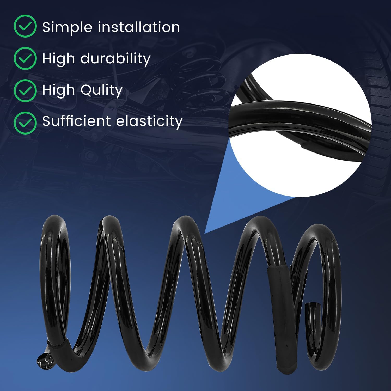 55350-4D201-DS Rear Coil Spring Suspension Compatible with Kia Sedona 2006-2012 2014 553504D201DS