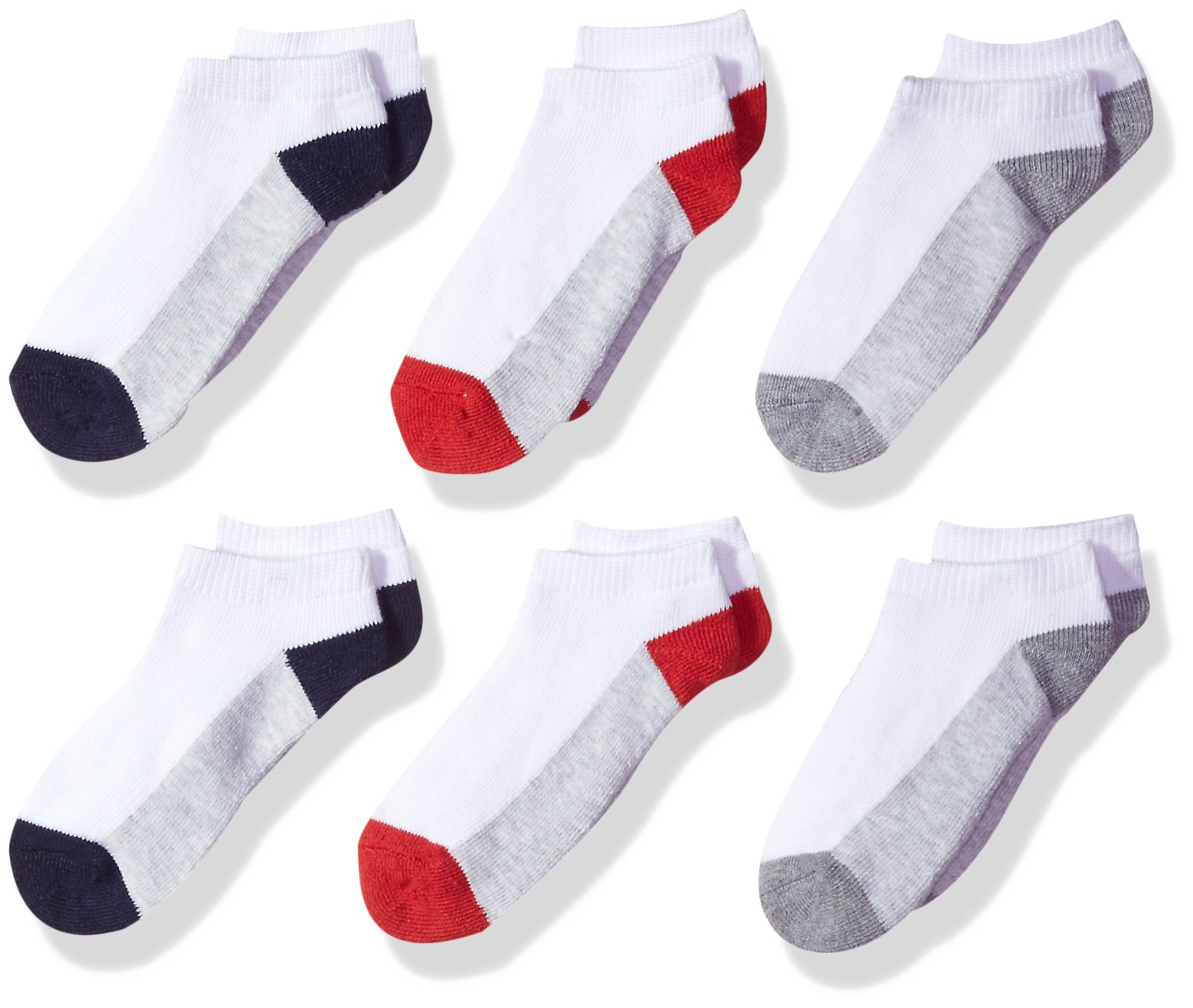 Fruit of the Loom No-Show-Socken für Jungen, 6 Stück