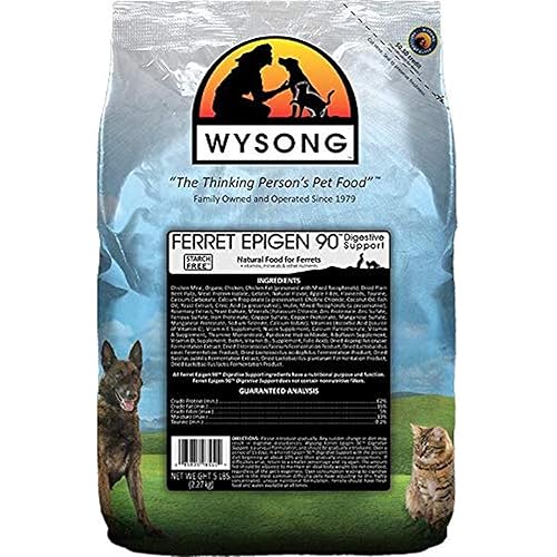 Wysong Ferret Epigen 90 Digestive Support - Dry Ferret Food - 5 Pound Bag(Pack of 1)