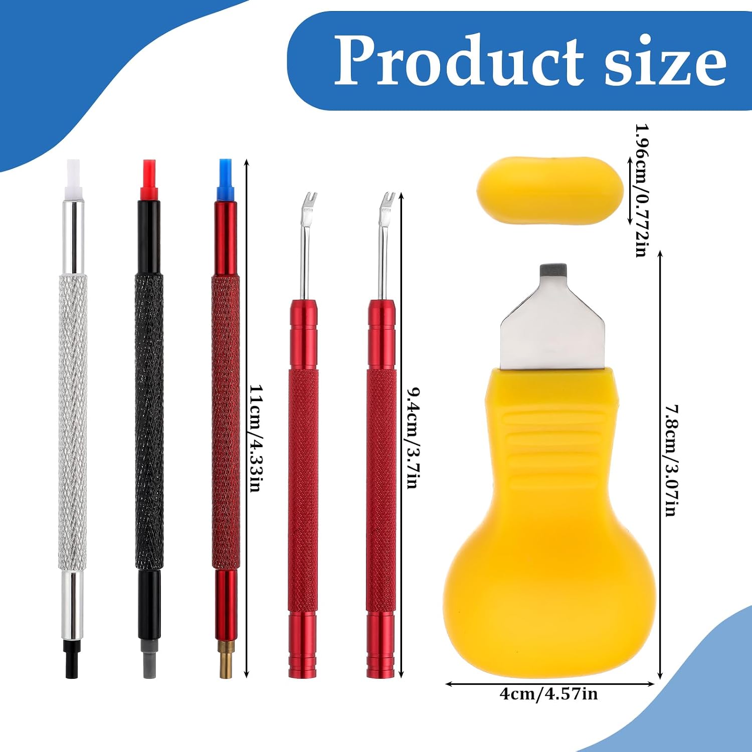 Watch Hand Removal Tool, Professional Removal, Watch Hands Repair Tool Kit with Hand Pressers Pusher, Removers Lever Minute Second Removals, Puller