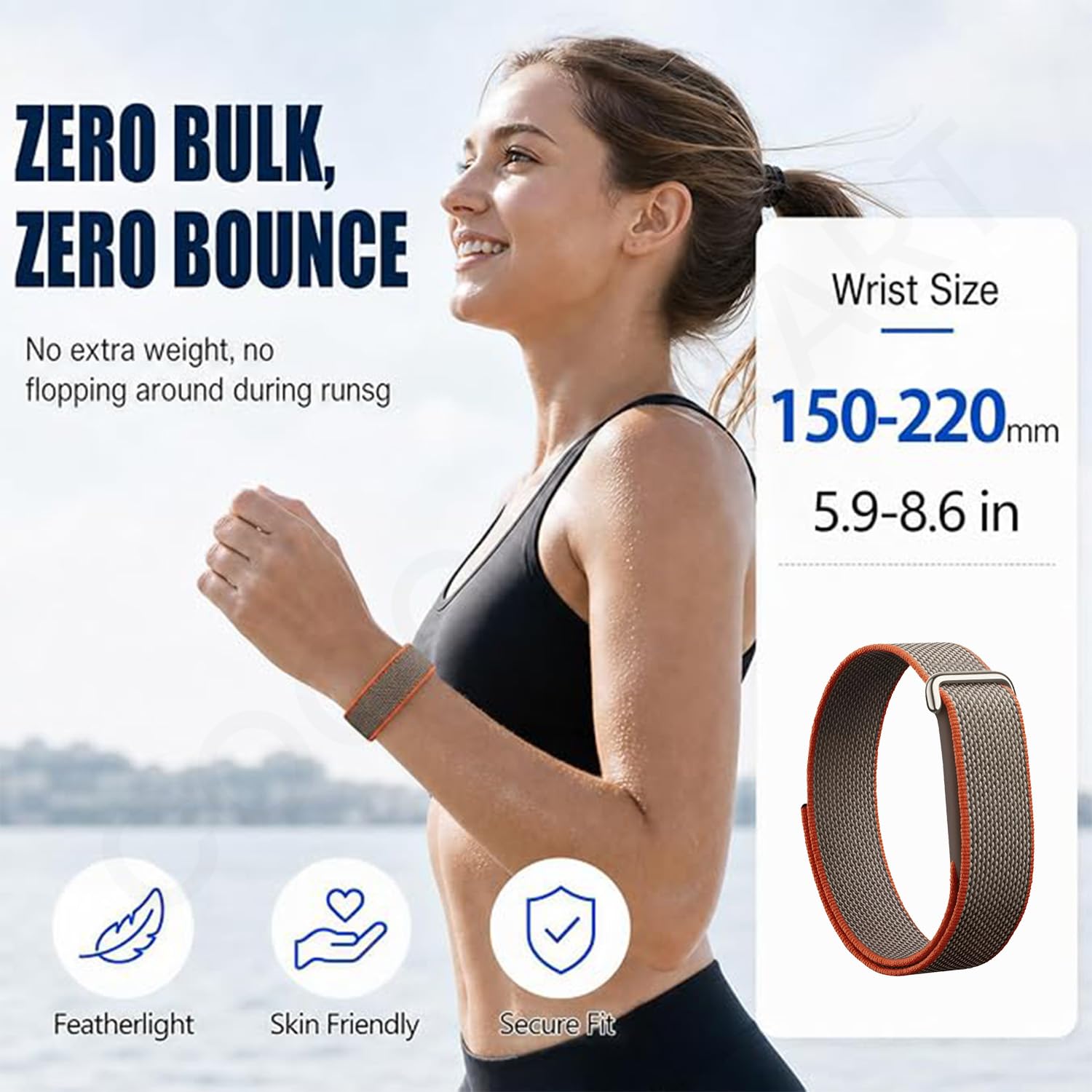 Stretch Nylon Sport Strap Compatible For Fitbit Air (Only Strap) — Amazon image 6