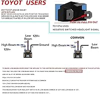 Vista 4 de 2 piezas de faros de haz sellado todoterreno Plug and Play H6054 7x6 5x7 luz automática con luces de halo azules compatibles con Wrangler YJ XJ