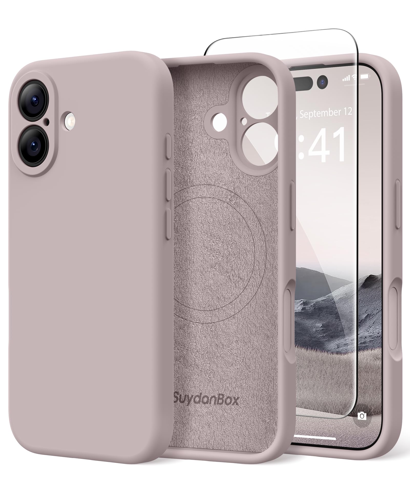 Magnetic for iPhone 16 Case Silicone Hazel