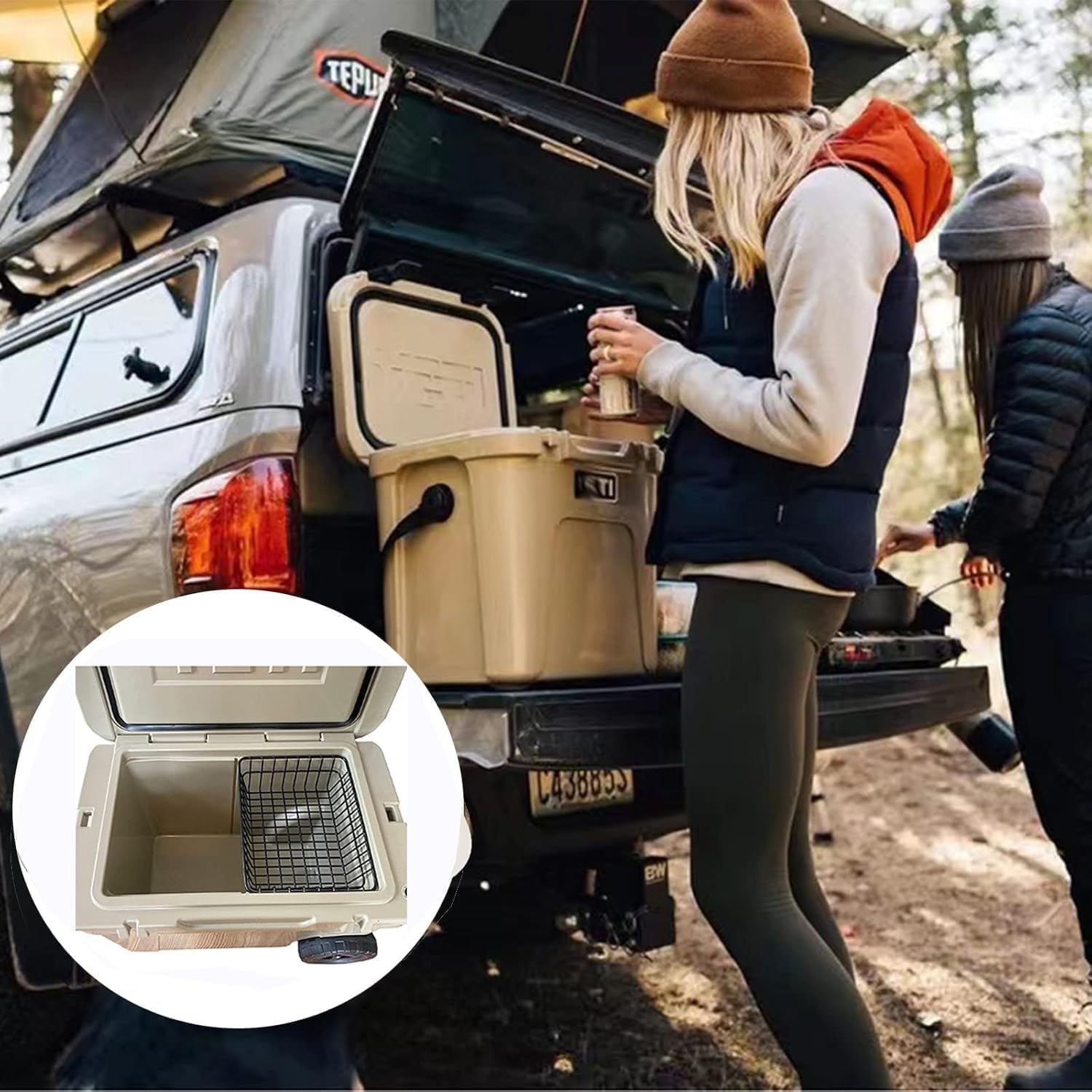 Cooler Basket for YETI Tundra Haul, YETI Roadie 48, YETI Roadie 60, Stays Chilled and Dry, Compatible with Other Cooler Accessories Cooler Locks, Cooler Dividers, Ice etc