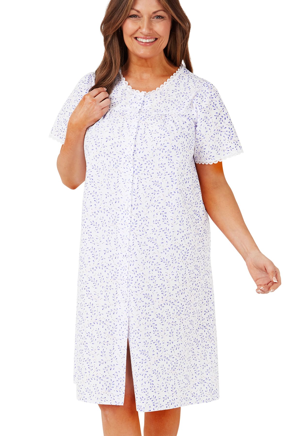 Marlon Women's Blue Swirl Layla Nightie, 28-30