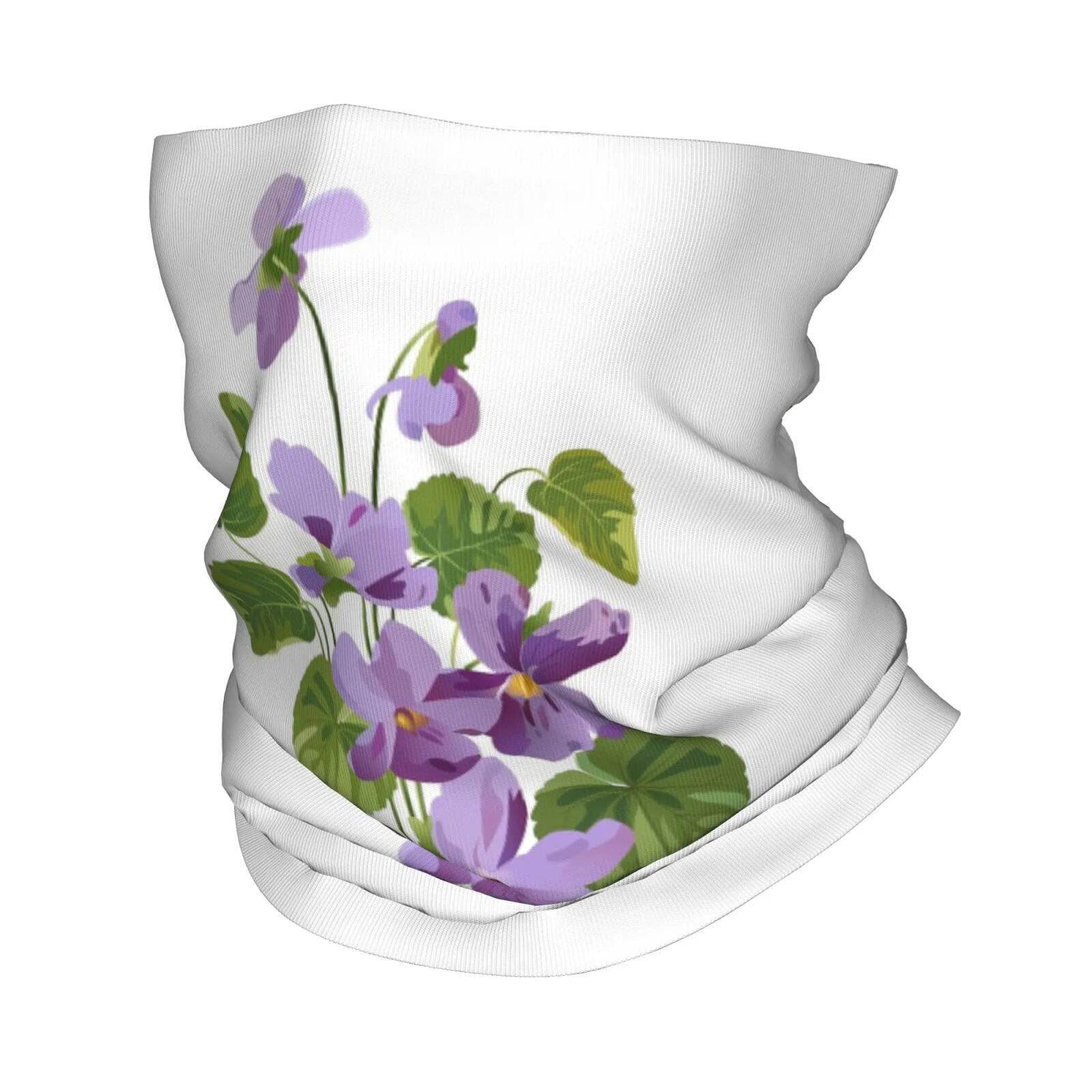 Couvre-chef multifonction extensible à motif imprimé violet curieux