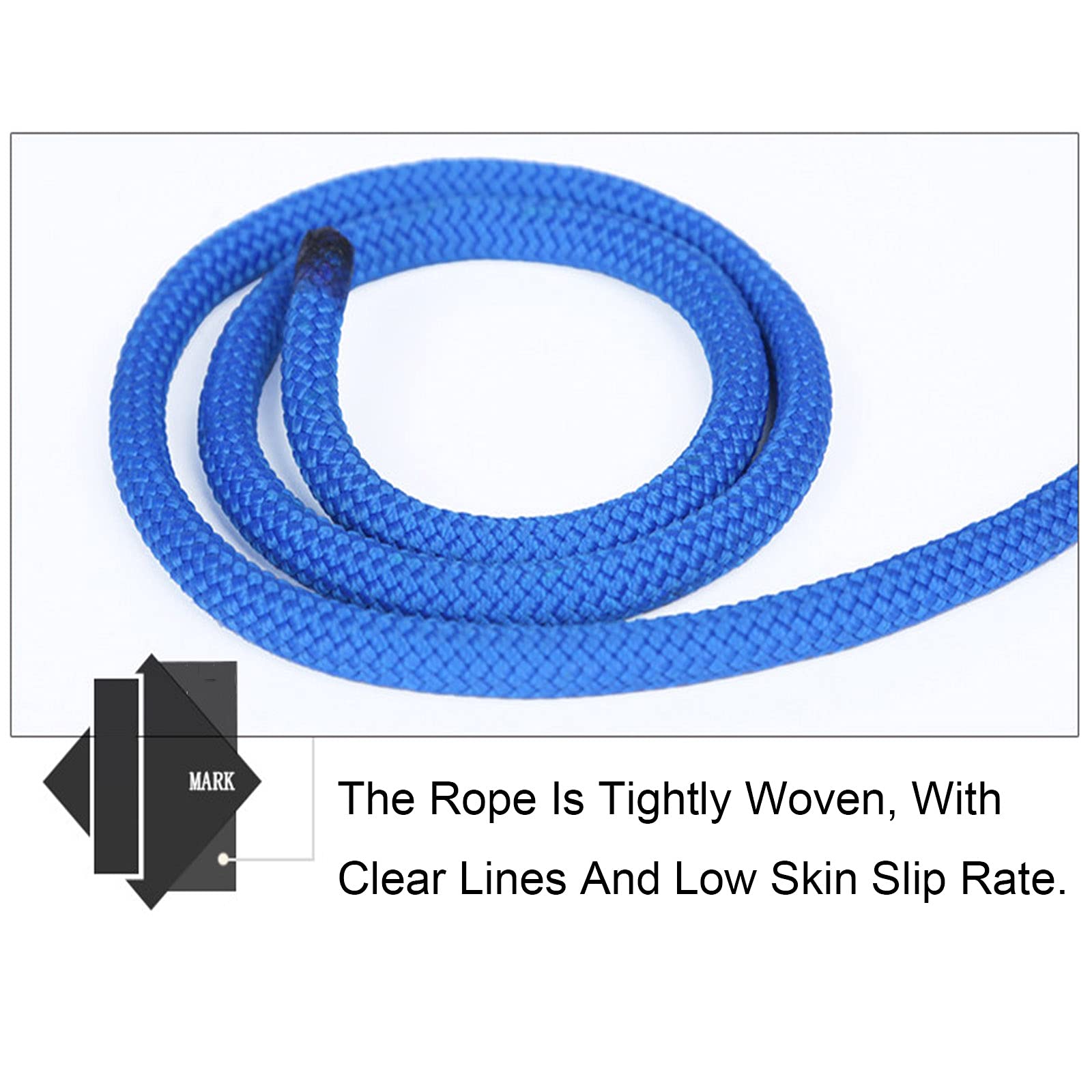 Cuerda de escalada Cuerda naranja Cuerda de seguridad, Cuerda de nylon trenzada de 6 mm, Para usos al aire libre Supervivencia de emergencia, Camping Caza Pesca Escape, Equipo de rescate con