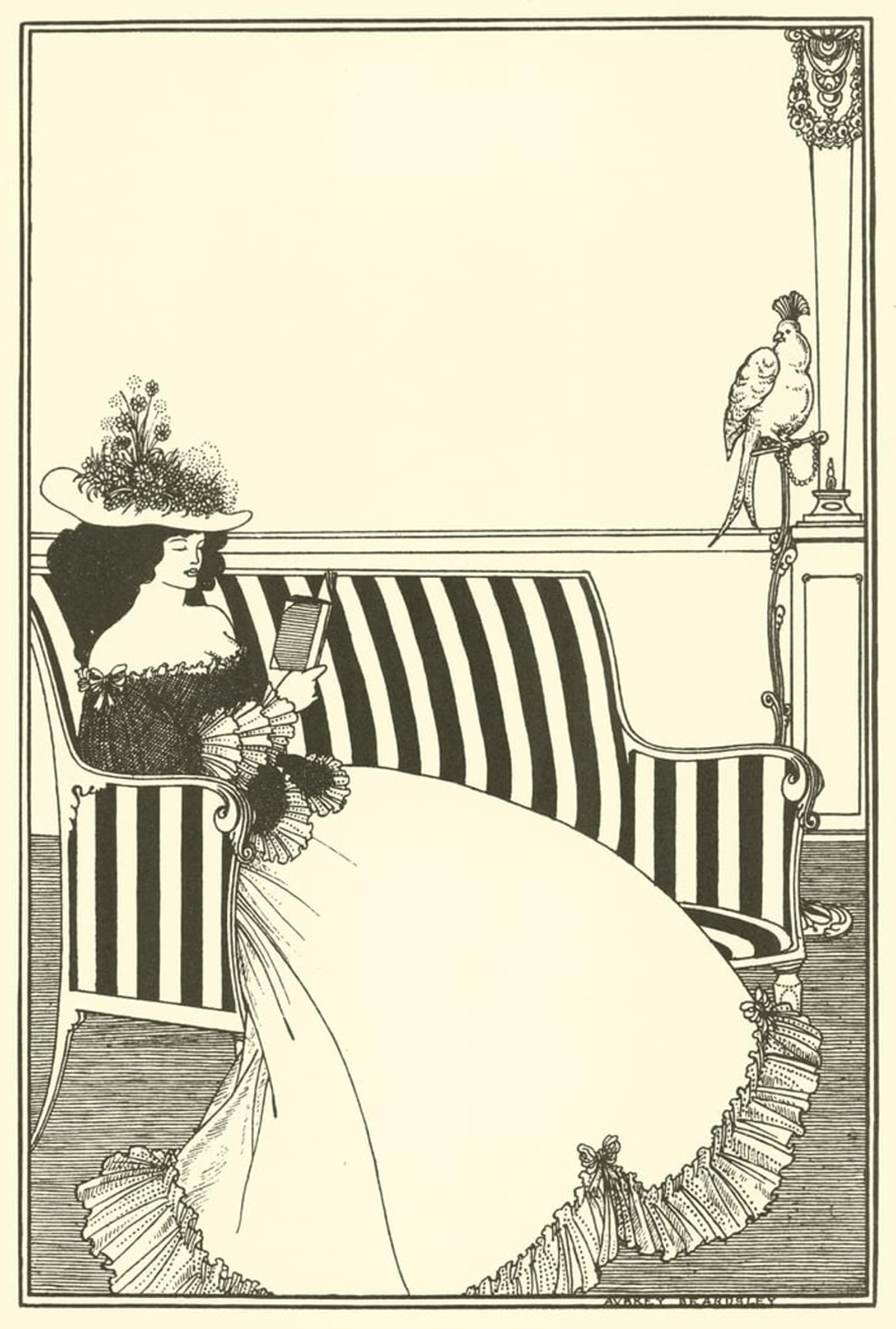 Poster Aubrey Beardsley pour décoration salon élégante et design de livre rare 60x90 - 5