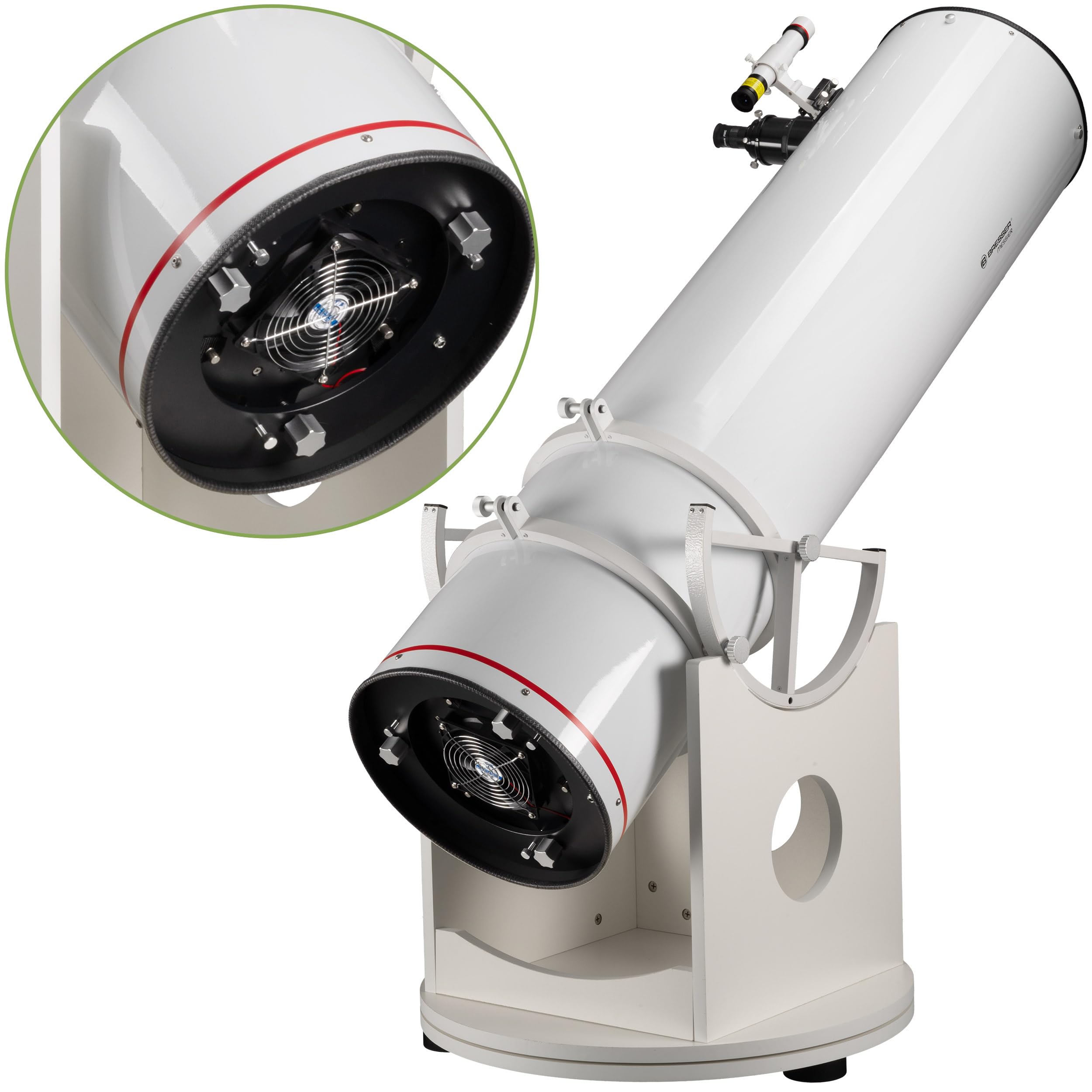 BRESSER Messier Teleskop Dobson 305 mm: Lustro paraboliczne 305 mm, lekka rurka GFK, ostrość 6.9 cm, do obserwacji nocnej i słonecznej