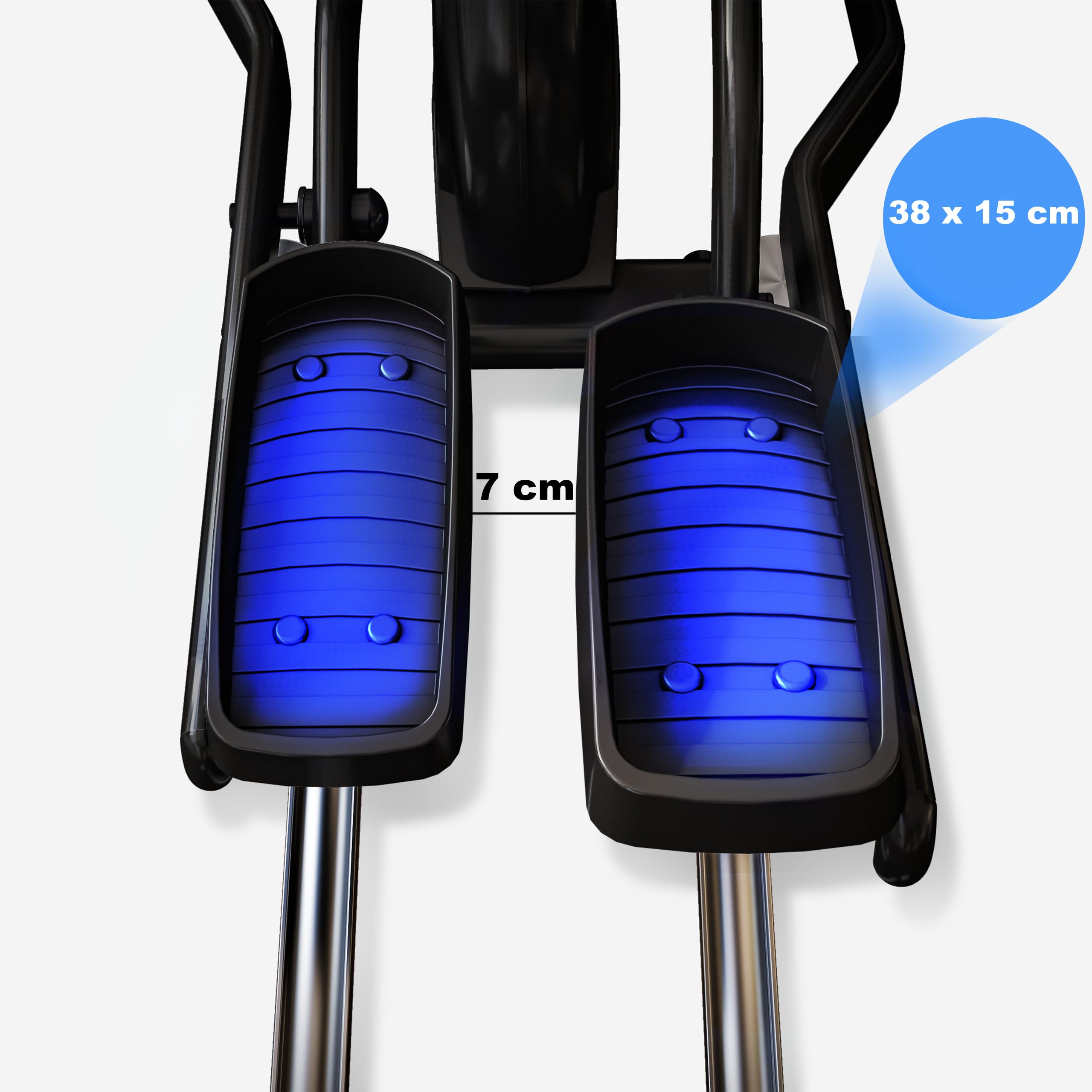 MAXXUS Crosstrainer für Zuhause – CX-Serie Ellipsentrainer mit 51–58 cm Schrittlänge, 24–29 kg Schwungmasse, App-Steuerung, 16 Widerstandsstufen & Magnetbremse