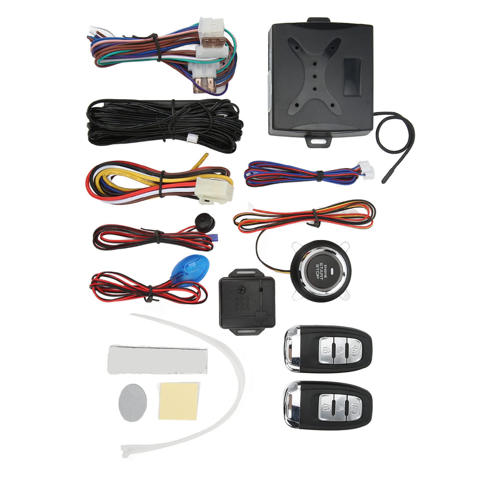 KIMISS 12V Auto Keyless Entry System Fernbedienung Erkennung LED Warnlicht Identitätserkennung 1-10M Anti-Diebstahl-Ersatz für Auto