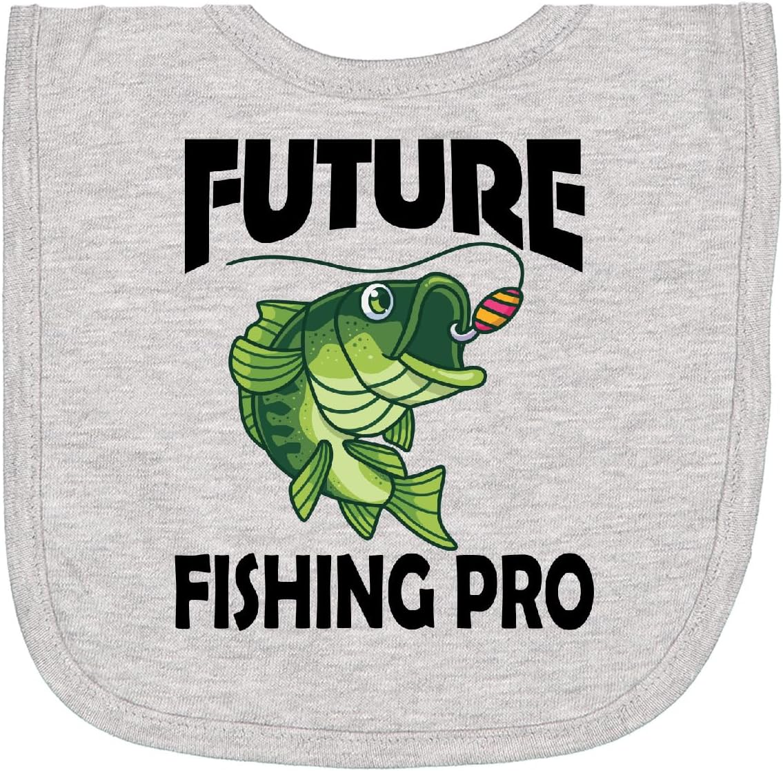 inktastic Future Fishing Pro Kids Bass Fish Newborn Bib