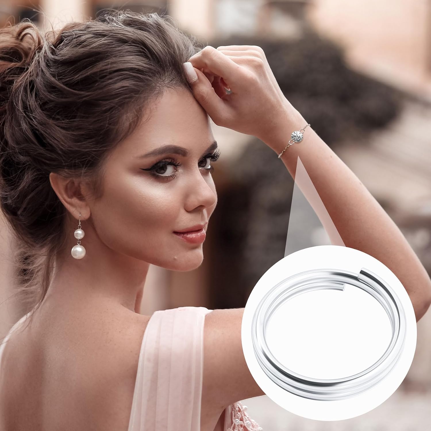 HINZIC 4pcs 925 Sterling Silver Split Jump Ring, 8mm Small Hypoallergenic Bracelet Necklace Open Connector Charm for Jewelry Findings Key Rings