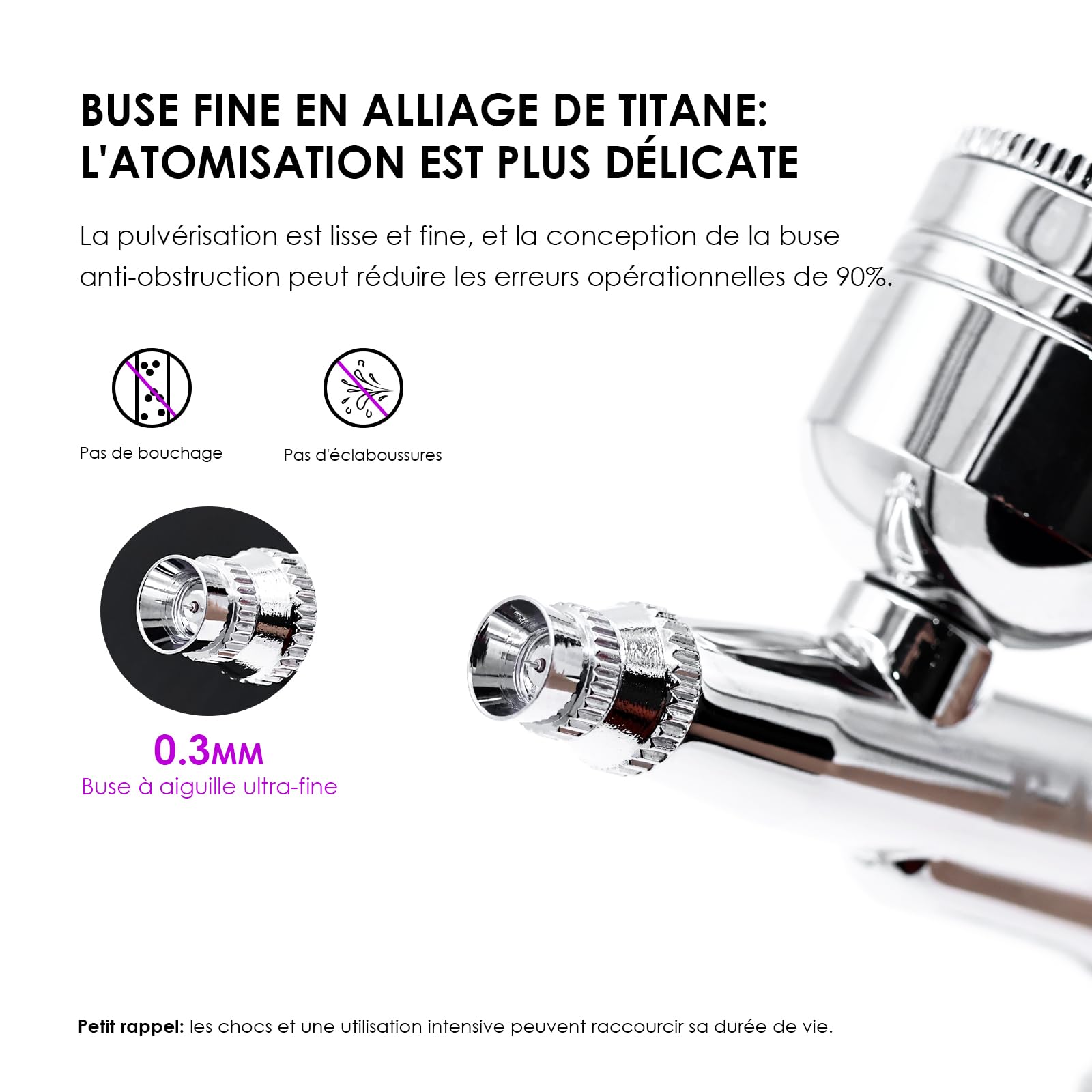 FAVAI Kit Aérographe, Compresseur d’Aérographe Mini Portable Pression Réglable, Rechargeable Haute Précision Compresseur d’Aérographe, Cosmétiques, Stylisme, Peinture (Rose)