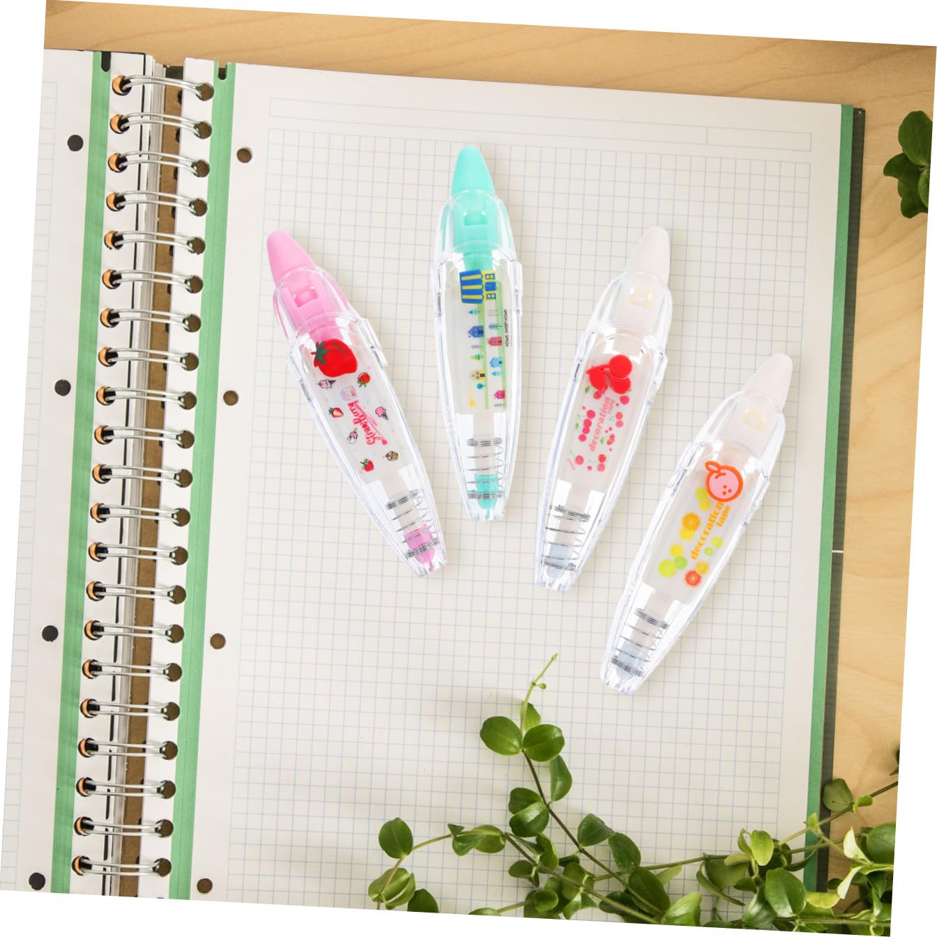 3 Set Di Nastri Decorativi Set Di Cancelleria Nastro Adesivo Penna Per Scrapbooking Diario Lettere Scuola Ufficio 4 Forme Carine 4 Pezzi * 3
