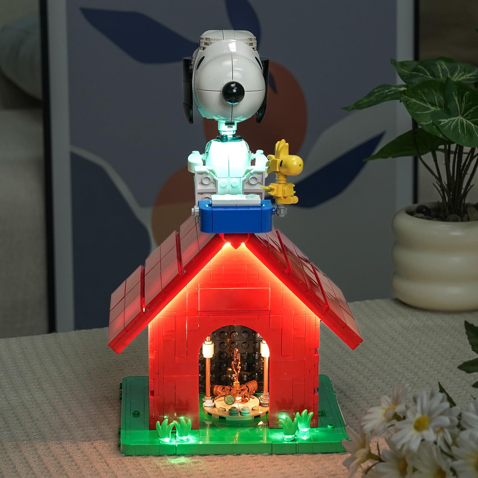 Light Kit Compatible with Lego 21368 Peanuts: Snoopy's Doghouse (No Model), Decoration Lighting Set Compatible with Lego Peanuts: Snoopy's Doghouse Blocks Model — image 1