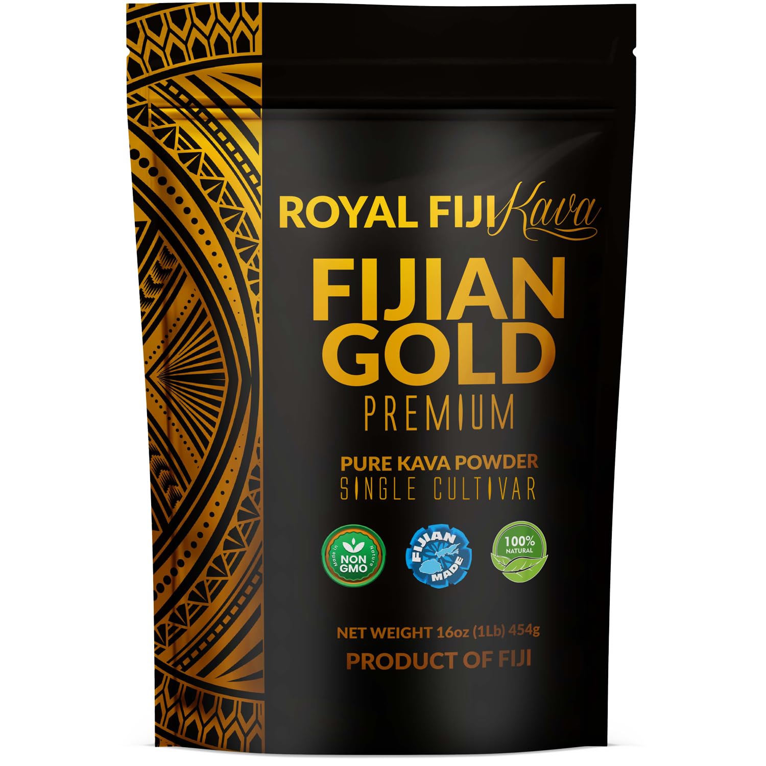 Kava Powder Fijian Gold Premium 5+ Years Matured Kava Root Full Strength Kava Kava from Fiji Islands Organic Grown Super Strength Kava Root