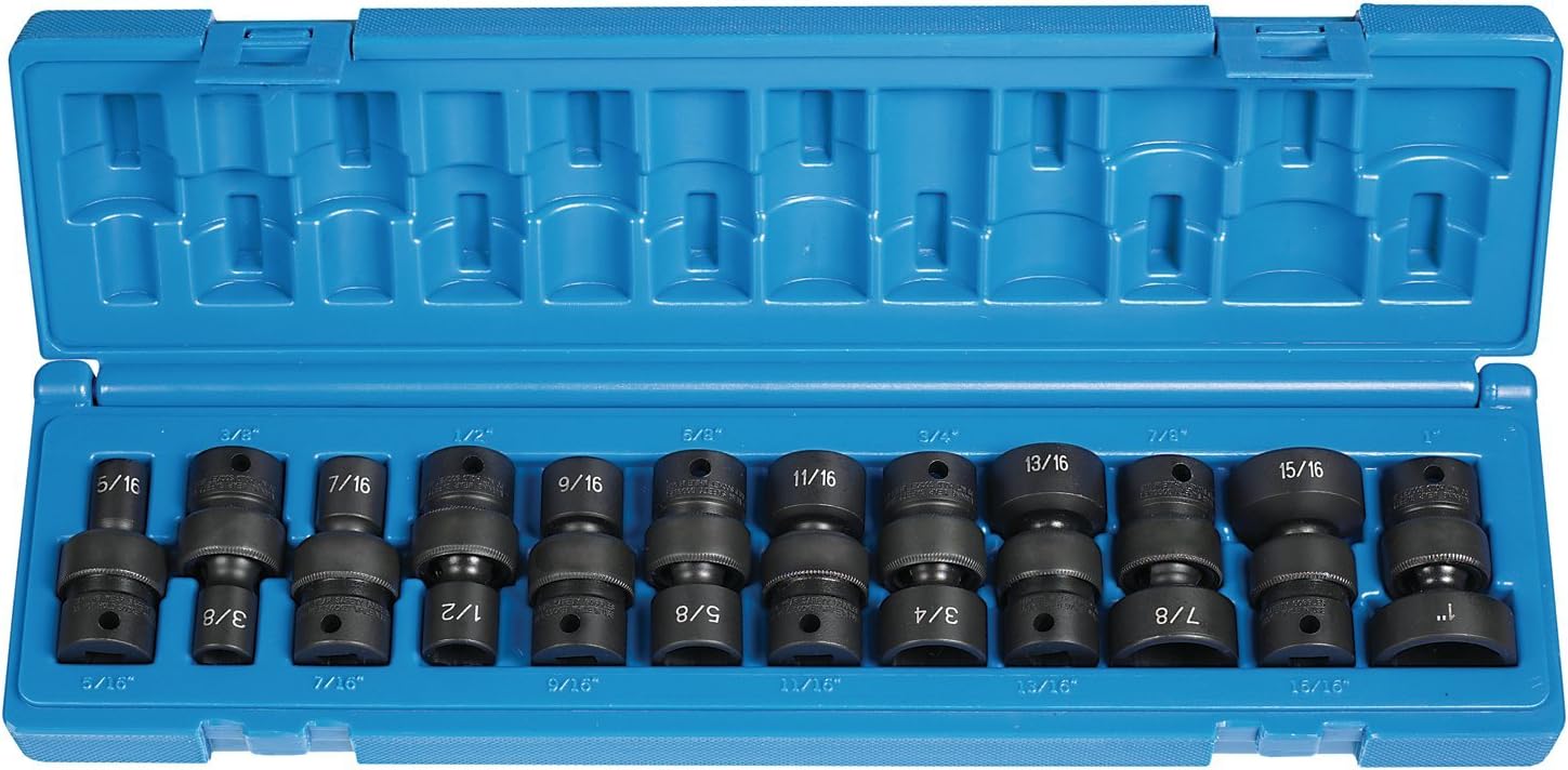 Grey Pneumatic (1212U) 3/8 Drive 12-Piece 6-Point Socket Set
