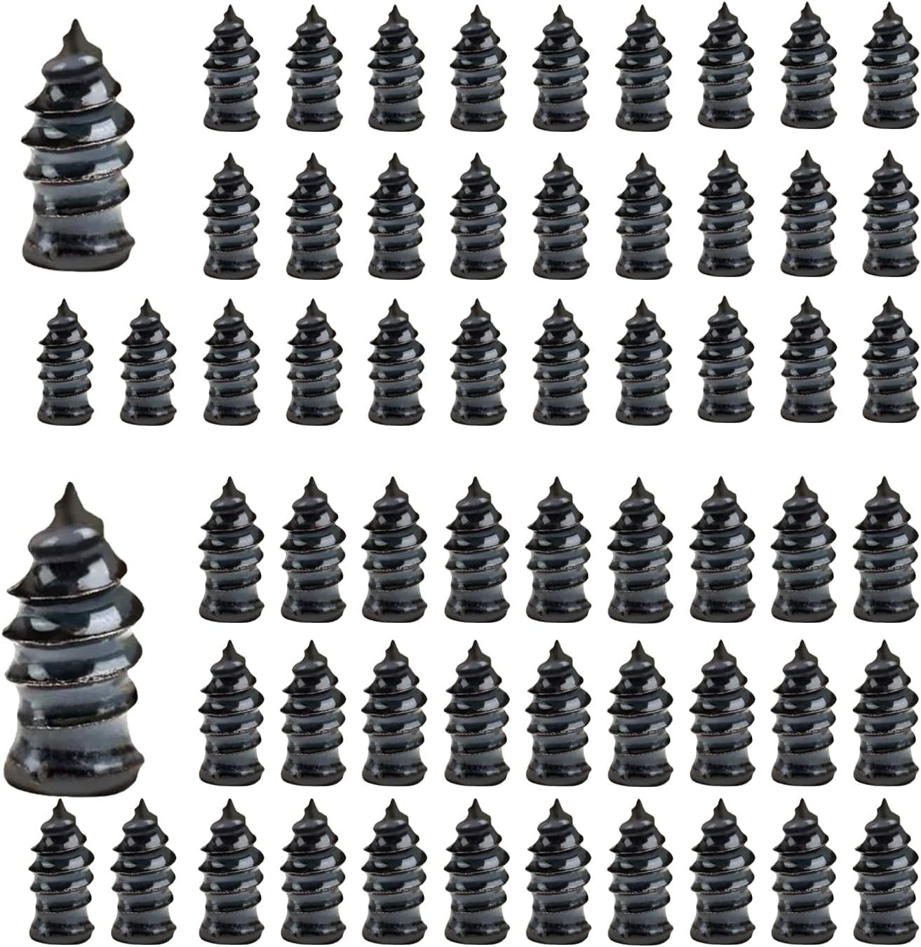 60PCS Tire Repair Rubber Nail, Tire Screw Plug Fast Tool