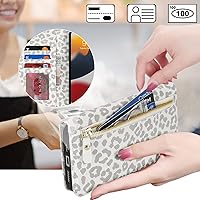 Vista 183 de Havaya Funda para iPhone 13 Pro Max y iPhone 12 Pro Max, cartera compatible con magsaf 2 en 1, desmontable magnética con tarjetero y ranura trasera