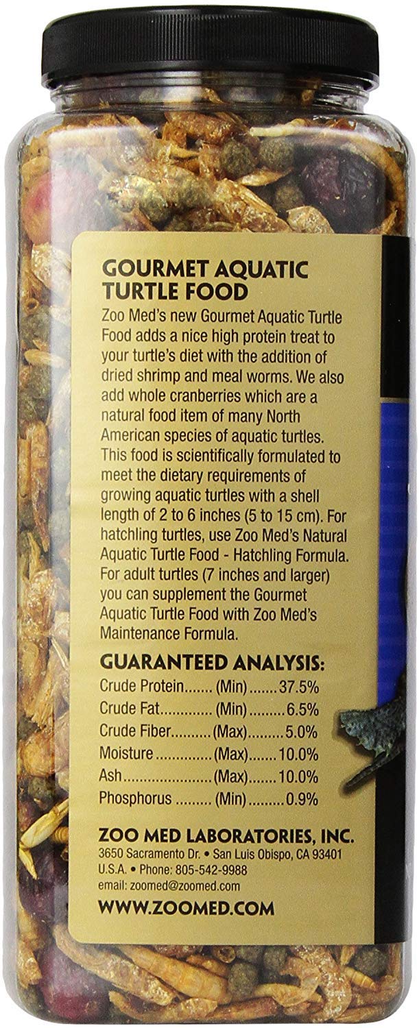 Zoo Med Gourmet - Alimento acuático para tortugas, 325 ml, paquete de 2