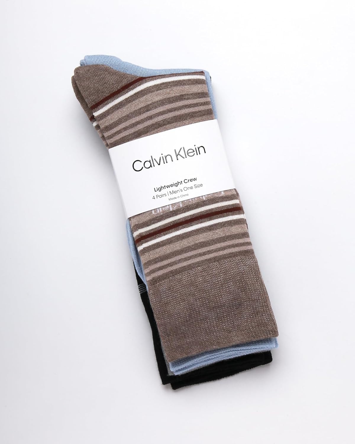 Calvin Klein Mens Dress Socks - 4 Pack Soft Cotton Blend Crew Length Work Socks for Men for Casual Business & Formal Wear - Image 2