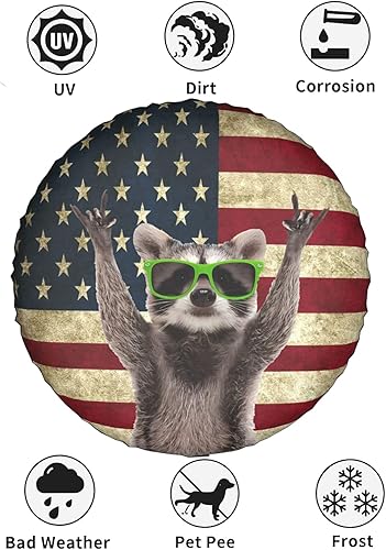 Miniatura 10 de Cubierta de llanta de repuesto para neumáticos de caravana, protectores de neumáticos para remolque, RV, SUV, camión, remolque de viaje (I Hate Pull