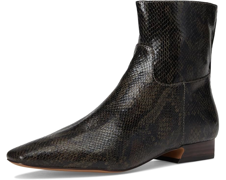 Free People Easy Does It Snake Print Ankle Boots - Front View