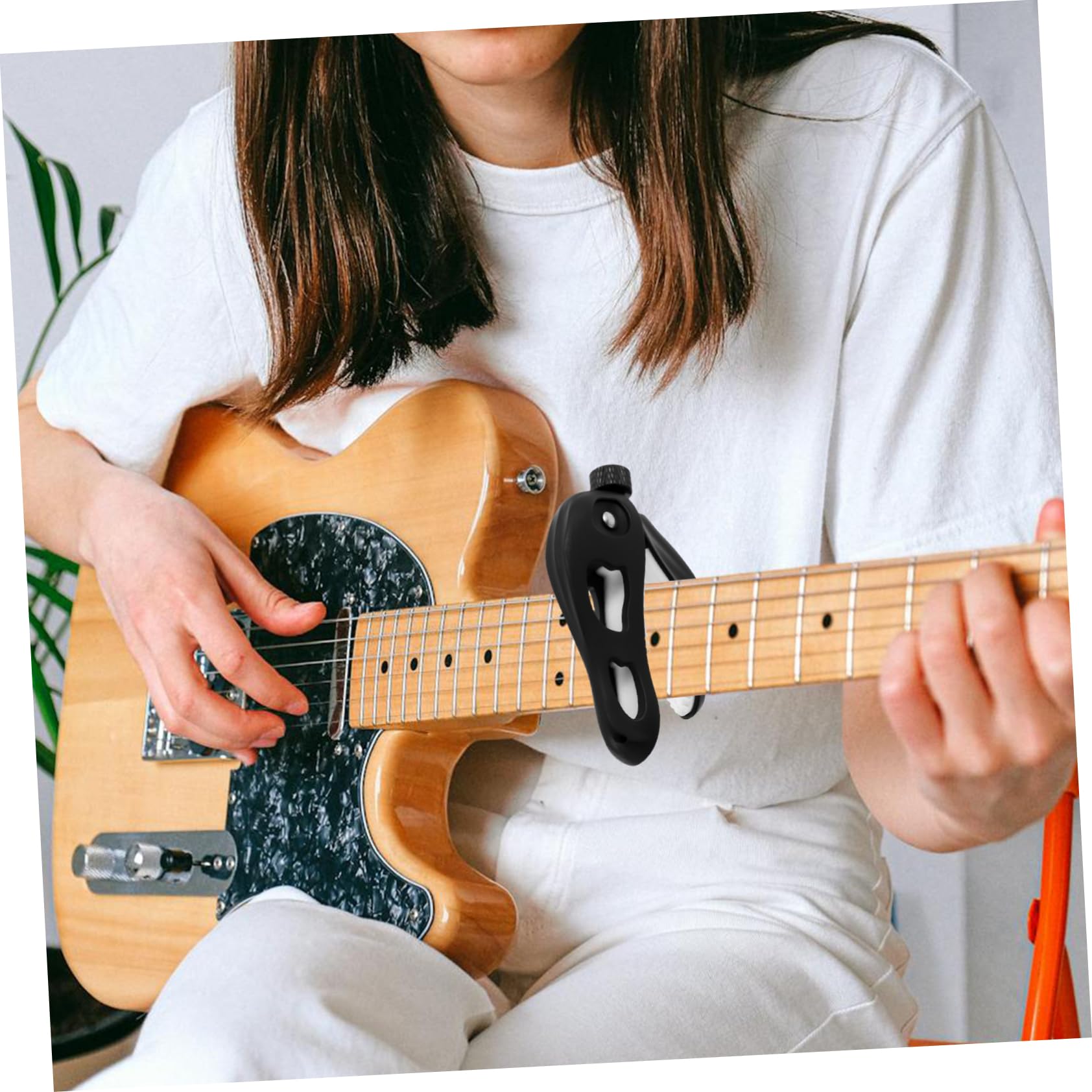 Capotasto per Chitarra e Ukulele in Lega di Zinco, Design Teschio di Dinosauro, Facile da Usare, per Esibizioni Musicali