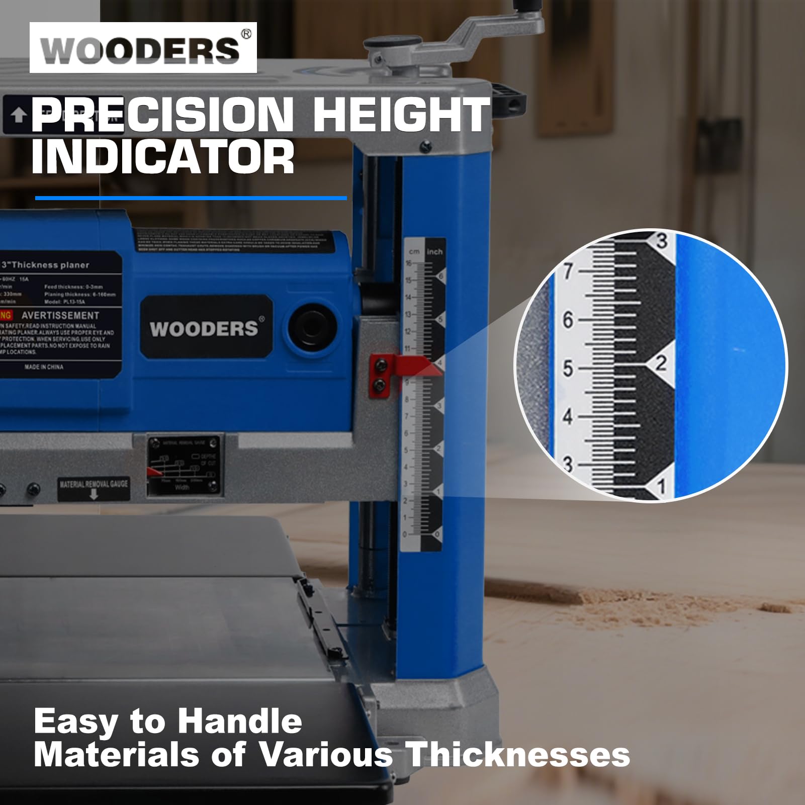 13" Benchtop Thickness Planer - Powerful Woodworking Tool -5 13" Benchtop Thickness Planer - Powerful Woodworking Tool -5