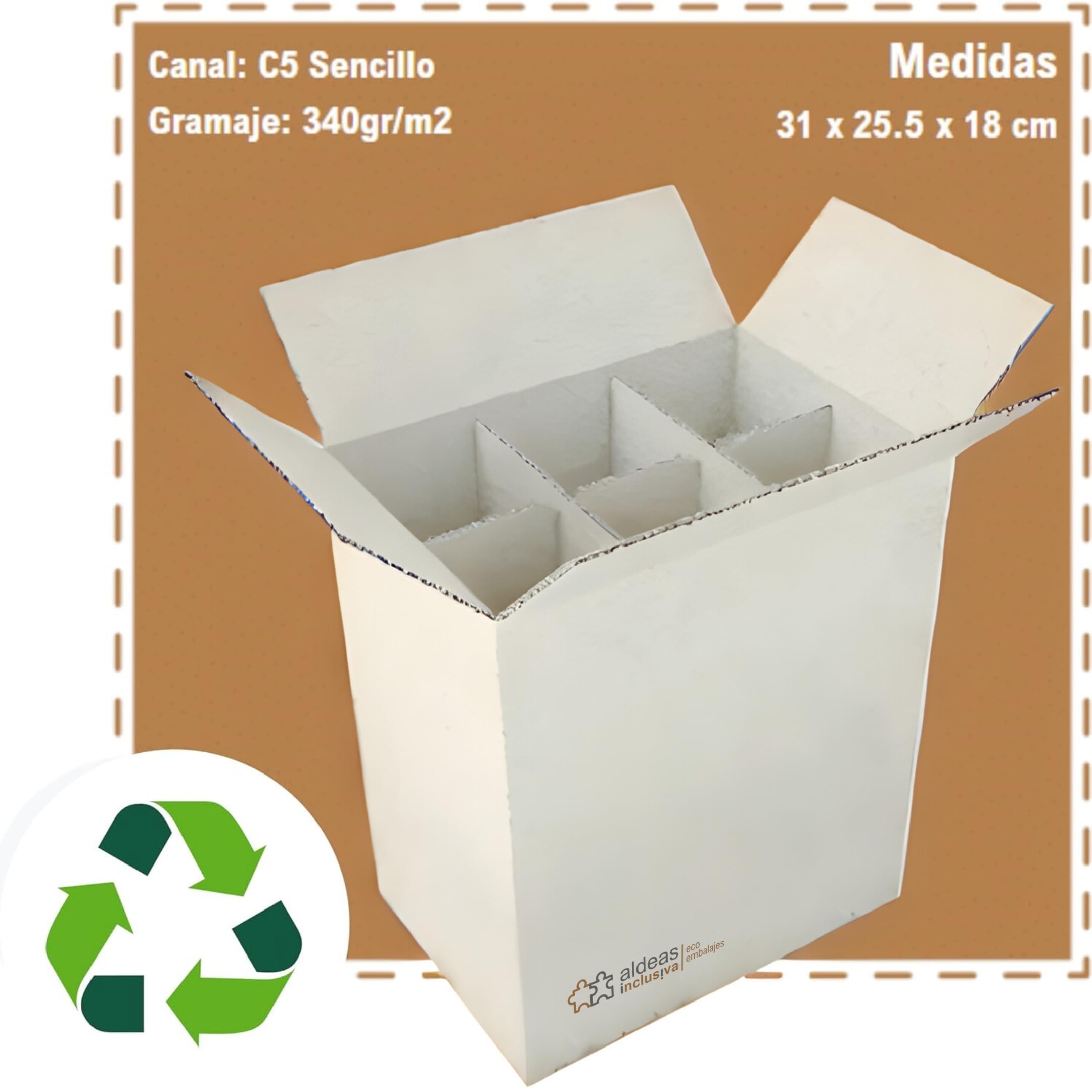 Cajas para Botellas de Vino Envío Seguro · PACKPRO Cartón Corrugado · Pack 10 Uds Separadores 6 Huecos · E-commerce y Mudanzas